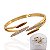 Conjunto Anel e Bracelete Folheado Ouro 18k e Prata 925 Palitos Cravejado - Imagem 1