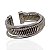 Bracelete Folheado Ouro 18k e Prata 925 Abaulado Espiral - Imagem 2