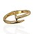 Bracelete Folheado Ouro 18k e Prata 925 Abaulado Prego Grande - Imagem 1