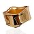 Bracelete Folheado Ouro 18k e Prata 925 Abaulado Ondulado Grande - Imagem 1