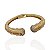 Bracelete Folheado Ouro 18k e Prata 925 Duas Ponta Cravejada - Imagem 1