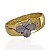 Bracelete Folheado Ouro 18k Abaulado Abelha Cravejada - Imagem 1
