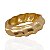 Bracelete Folheado Ouro 18k Abaulado Ondas Grande Fosco - Imagem 1