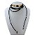 Choker Couro Bolinhas Bijuteria Dourado Country - Imagem 2