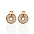 Brinco Folheado Ouro 18k e Prata 925 Mandala Cravejada - Imagem 1