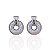 Brinco Folheado Ouro 18k e Prata 925 Mandala Cravejada - Imagem 2