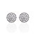 Brinco Folheado Ouro 18k e Prata 925 Mandala Flor Cravejada - Imagem 2