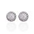 Brinco Folheado Ouro 18k e Prata 925 Mandala Cravejada - Imagem 2