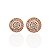 Brinco Folheado Ouro 18k e Prata 925 Mandala Cravejada - Imagem 1