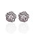 Brinco Folheado Ouro 18k e Prata 925 Mandala Flor Cravejada - Imagem 2