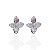Brinco Folheado Ouro 18k e Prata 925 Flor Cravejada - Imagem 2