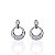 Brinco Folheado Ouro 18k e Prata 925 Redondo Cravejado - Imagem 2