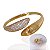 Conjunto Anel e Bracelete Folheado Ouro 18k e Prata 925 Gotas Dupla Cravejada - Imagem 1