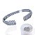 Conjunto Anel e Bracelete Folheado Ouro 18k e Prata 925 Tiras Cravejada - Imagem 2