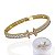 Conjunto Anel e Bracelete Folheado Ouro 18k e Prata 925 Inspired H Cravejado - Imagem 1