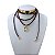 Choker Couro Bijuteria Dourado Country Chapéu - Imagem 2