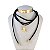 Choker Couro Bijuteria Dourado Country Bota - Imagem 1
