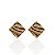 Brinco Folheado Ouro 18k Triangulo Trabalhado - Imagem 1