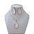 Conjunto Folheado Ouro 18k e Prata 925 Gota Madrepérola - Imagem 1