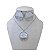 Conjunto Folheado Ouro 18k e Prata 925 Redondo Dividido Madrepérola - Imagem 2