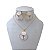 Conjunto Folheado Ouro 18k e Prata 925 Três Oval Madrepérola - Imagem 1