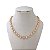 Colar Folheado Ouro 18k e Prata 925 Redondo Cravejado - Imagem 1