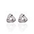 Brinco Folheado Ouro 18k e Prata 925 Nó Trançado Cravejado - Imagem 2
