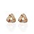 Brinco Folheado Ouro 18k e Prata 925 Nó Trançado Cravejado - Imagem 1