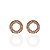 Brinco Folheado Ouro 18k e Prata 925 Mandala Vazada Cravejada - Imagem 1