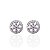Brinco Folheado Ouro 18k e Prata 925 Mandala Flor Cravejada - Imagem 2