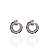 Brinco Folheado Ouro 18k e Prata 925 Prego Cravejado - Imagem 2