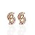 Brinco Folheado Ouro 18k e Prata 925 Leques Cravejado - Imagem 1