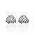 Brinco Folheado Ouro 18k e Prata 925 Folhas Cravejada - Imagem 2