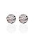 Brinco Folheado Ouro 18k e Prata 925 Redondo Cravejado - Imagem 2