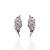 Brinco Folheado Ouro 18k e Prata 925 Asa Cravejada - Imagem 2