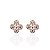 Brinco Folheado Ouro 18k e Prata 925 Flor Cravejada - Imagem 1