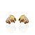 Brinco Folheado Ouro 18k e Prata 925 Garra Cravejada - Imagem 1