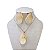 Conjunto Folheado Ouro 18k e Prata 925 Pedraria Orgânica - Imagem 1