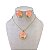 Conjunto Folheado Ouro 18k e Prata 925 Pedraria Redondo - Imagem 3