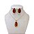 Conjunto Folheado Ouro 18k e Prata 925 Pedraria Gota - Imagem 2