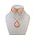 Conjunto Folheado Ouro 18k e Prata 925 Pedraria Redondo - Imagem 3