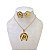 Conjunto Folheado Ouro 18k e Prata 925 Ferradura Cavalo - Imagem 1