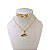 Conjunto Folheado Ouro 18k e Prata 925 Chapéu - Imagem 1