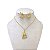 Conjunto Folheado Ouro 18k e Prata 925 Inspired Gato Cravejado - Imagem 3