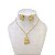 Conjunto Folheado Ouro 18k e Prata 925 Inspired Gato Cravejado - Imagem 1