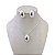 Conjunto Folheado Ouro 18k e Prata 925 Oval Abaulado - Imagem 2