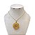Colar Folheado Ouro 18k e Prata 925 Relicário Redondo - Imagem 1