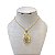 Colar Folheado Ouro 18k e Prata 925 Relicário Oval Nossa Senhora - Imagem 1