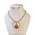Colar Folheado Ouro 18k e Prata 925 Cordão Baiano Nossa Senhora Cravejada - Imagem 2