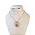 Colar Folheado Ouro 18k e Prata 925 Nossa Senhora Cravejada Madrepérola - Imagem 1